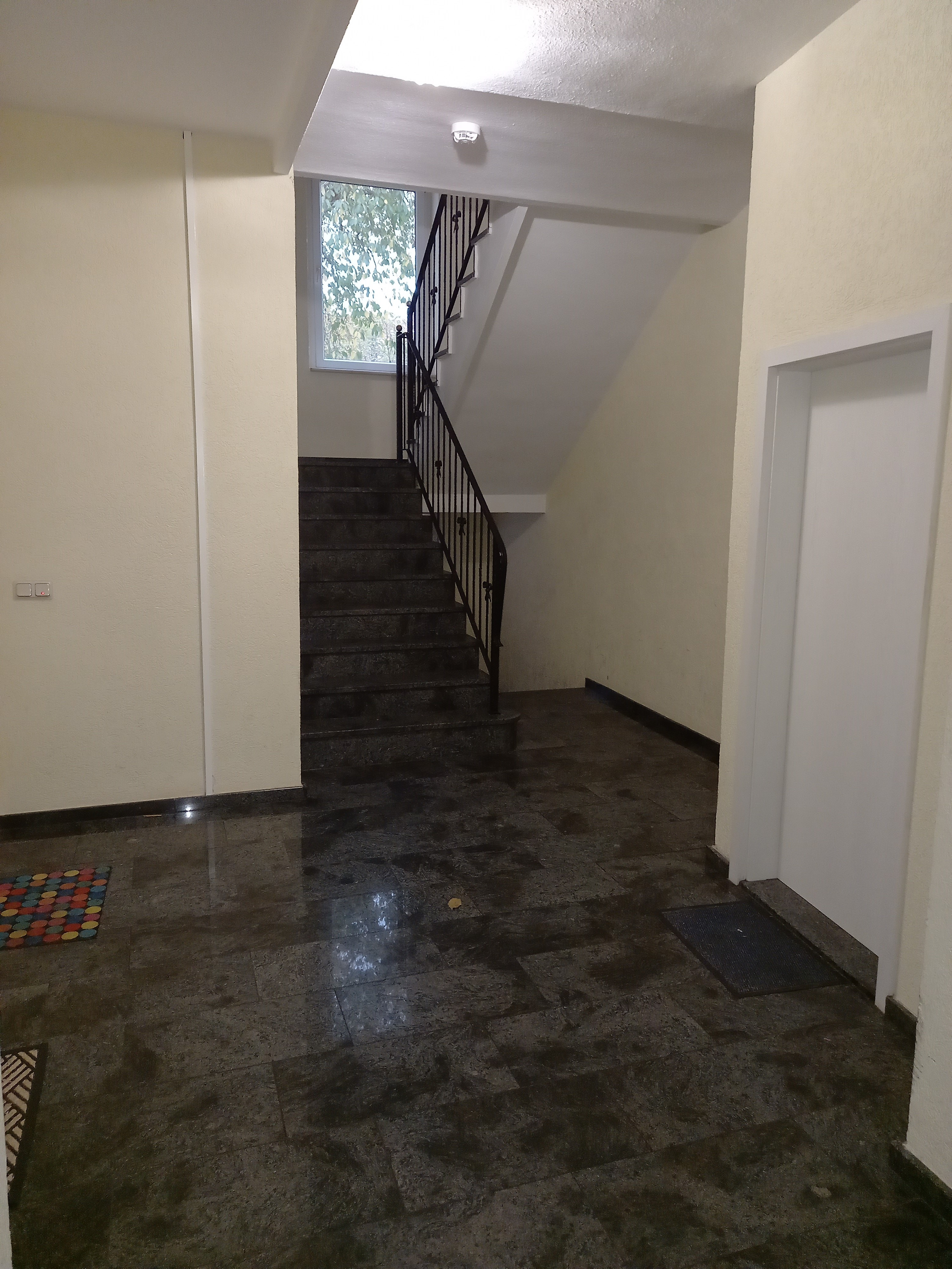 Foto - Pflegeleicht und aufgeräumt: Treppenhaus im EG